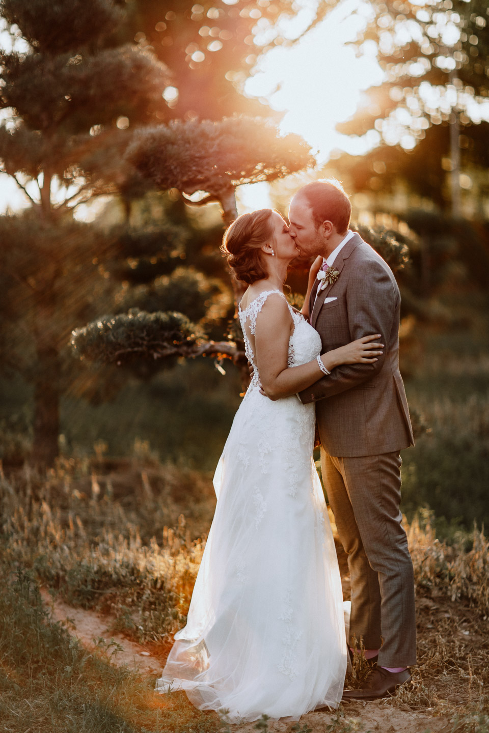 Brautpaarshooting, Eichenstolz, Hochzeit, Ladenburg, Sunset