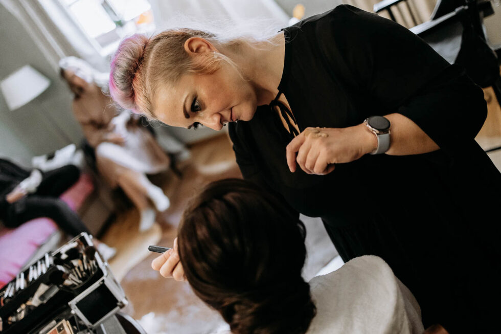 Braut, Dresden, Getting Ready, Hochzeit, Palais am Neumarkt, Schminken