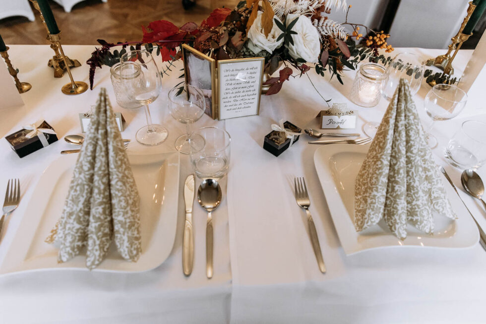 Dekoration, Dresden, Hochzeit, Schloss Seifersdorf